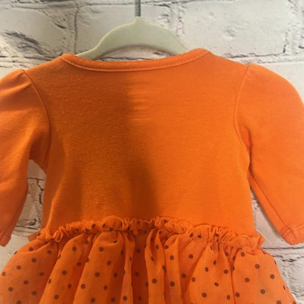 Carter’s Just One You Orange & Black Pumpkin Tutu Onesie Size Newborn - Picture 9 of 12